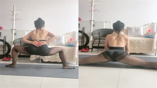 永嘉2-1：瑜伽教练私教课，正宗女教师柔韧体位全解锁